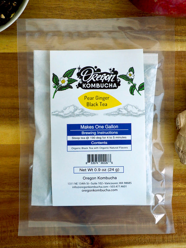 Kombucha Flavor Pack - Three BLACK Teas with Kombucha SCOBY