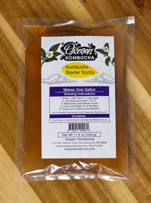 Kombucha Flavor Pack - Three GREEN Teas with Kombucha SCOBY